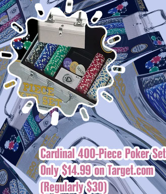 Cardinal 400 piece poker set