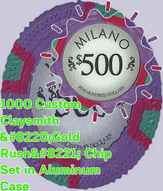 Claysmith poker chips